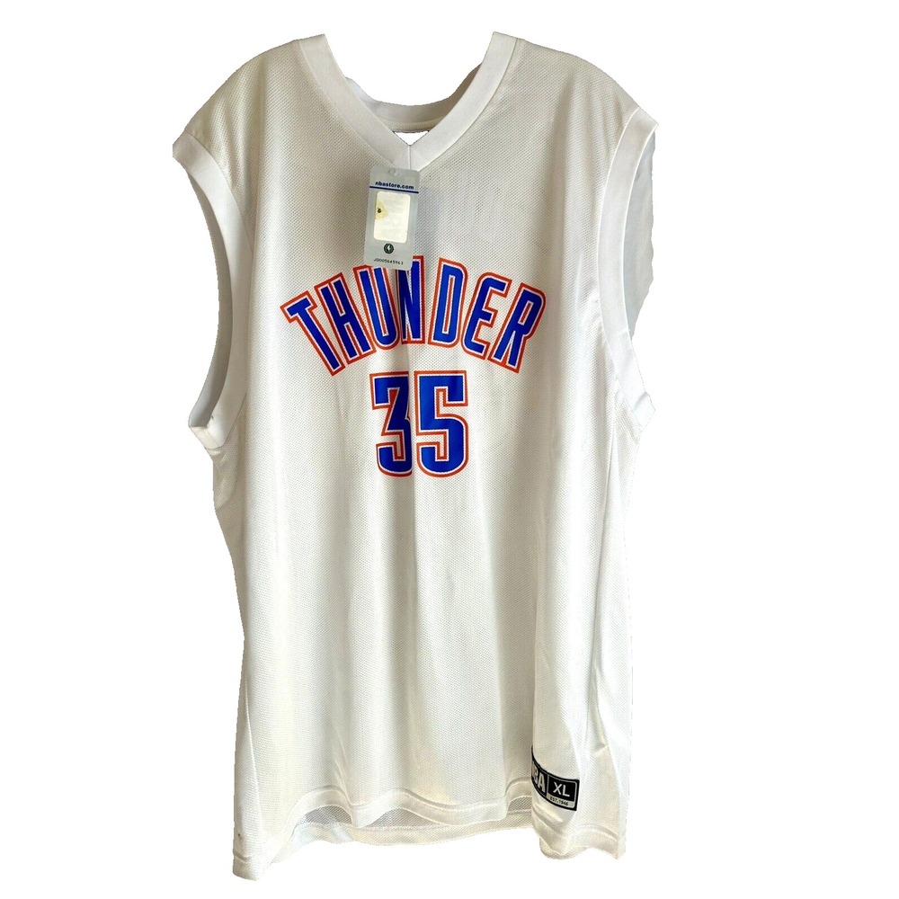 NBA Store Oklahoma City Thunder Kevin Durant #35 White XL Jersey NEW(D4)